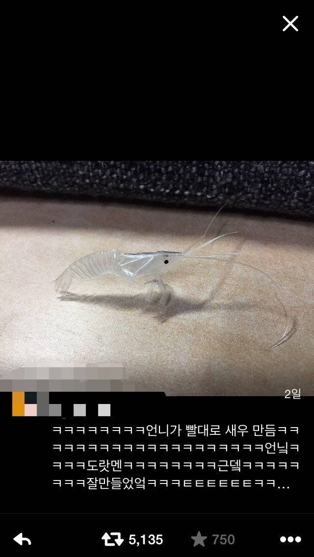 언니가 빨대로 새우 만듬.jpg | 인스티즈