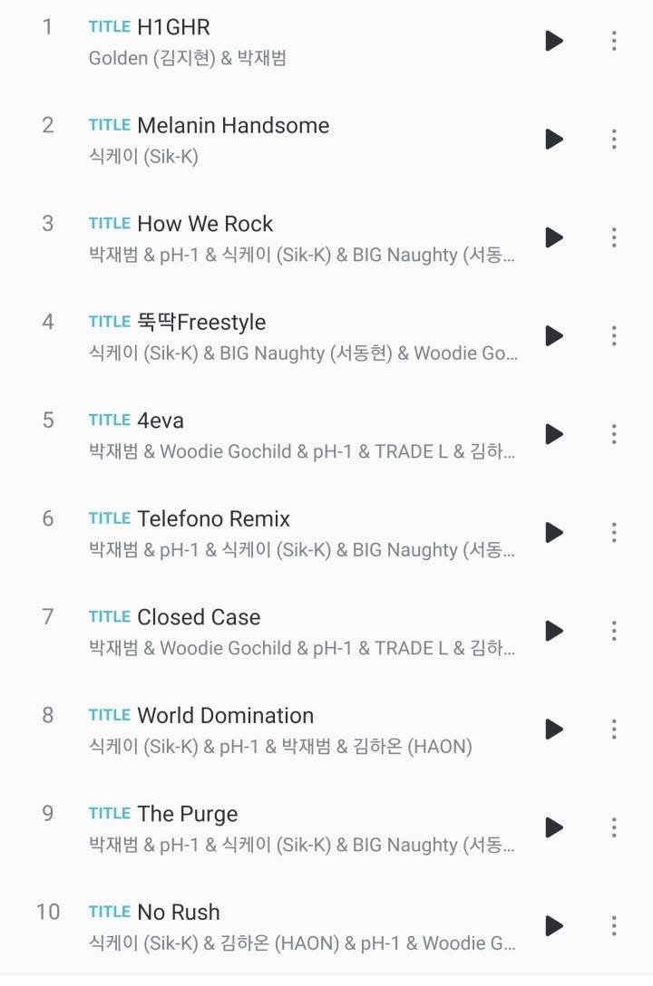 역대급 힙합앨범뽑은 H1GHR MUSIC | 인스티즈