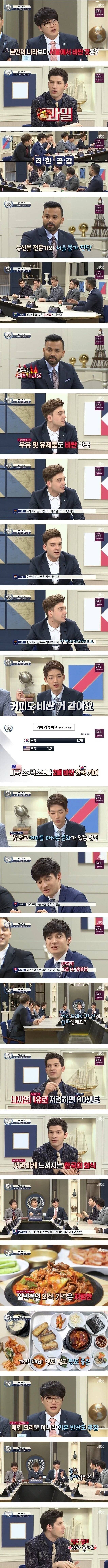 외국인들이 한국에서 비싸다고 느끼는 것들.jpg | 인스티즈