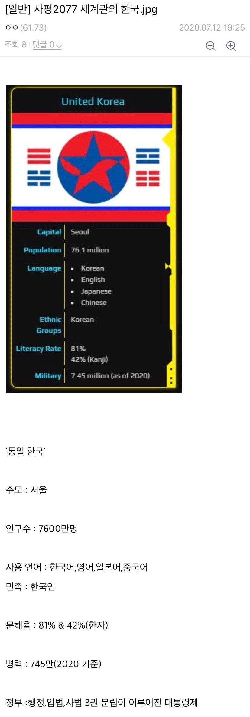 싸이버펑크2077 속 한국.tongill | 인스티즈