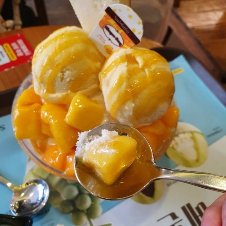 하겐다즈 망고설빙 실물.JPG | 인스티즈