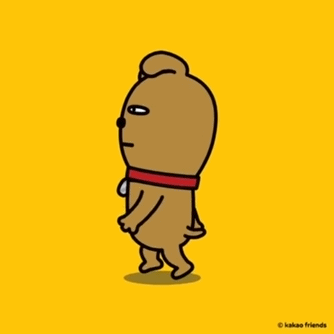 카카오프렌즈 칭구들 걷는모습 | 인스티즈