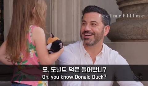 엉뚱한 미국소녀와 인터뷰하는 지미키멜 | 인스티즈