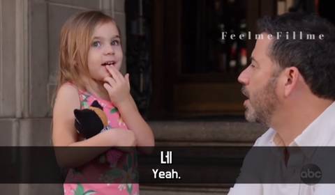 엉뚱한 미국소녀와 인터뷰하는 지미키멜 | 인스티즈