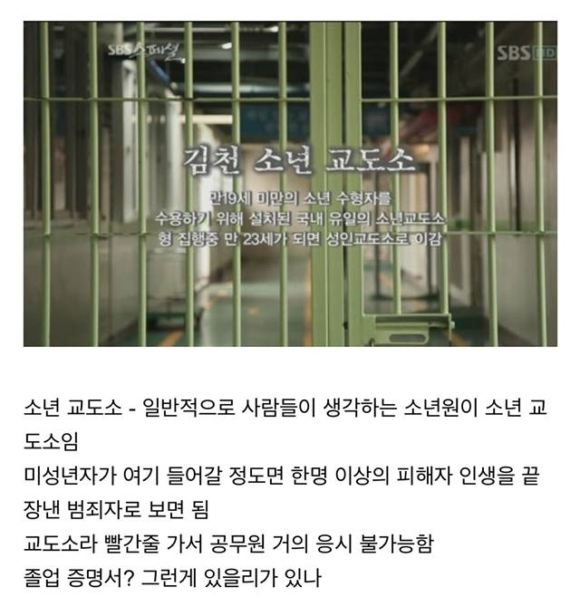 소년원과 소년 교도소를 구분해야 하는 이유 | 인스티즈