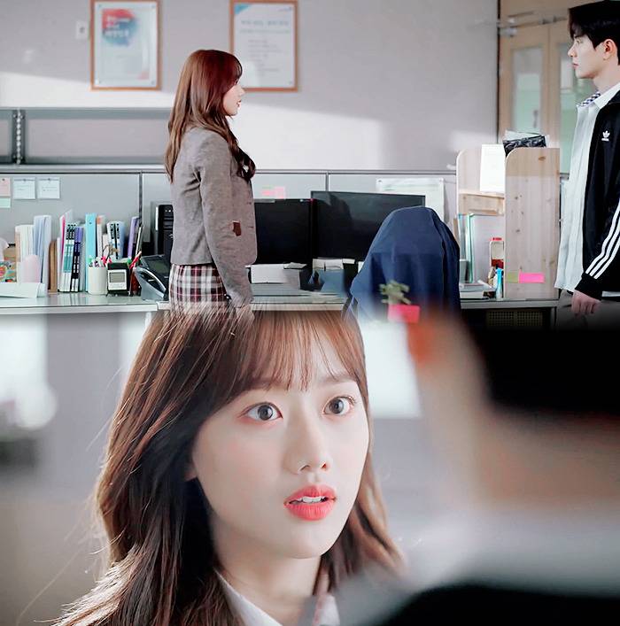 기억해..? 복도에서 떠들다.. 같이 혼나던 우리 둘... 기억 조작이 따로 없는 하이틴 웹드 | 인스티즈