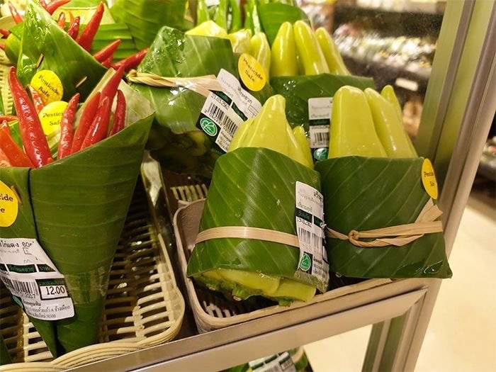 플라스틱&비닐 사용률 줄이기 위한 태국 마트 채소포장법 | 인스티즈