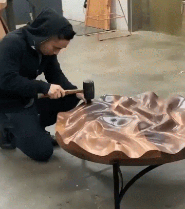 원목 테이블 만들기.gif | 인스티즈