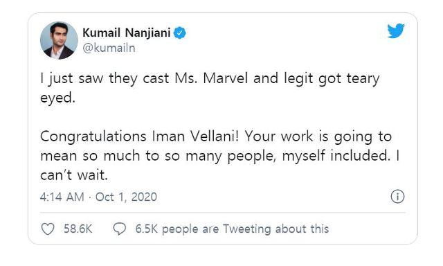 마블 미즈마블 역에 이만 벨라니 캐스팅 | 인스티즈