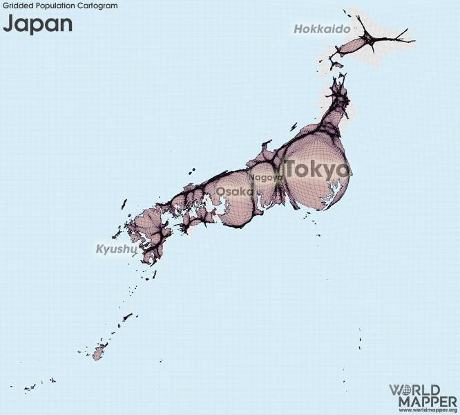 각 나라별 수도권 (혹은 대도시) 집중화를 보여주는 지도 | 인스티즈