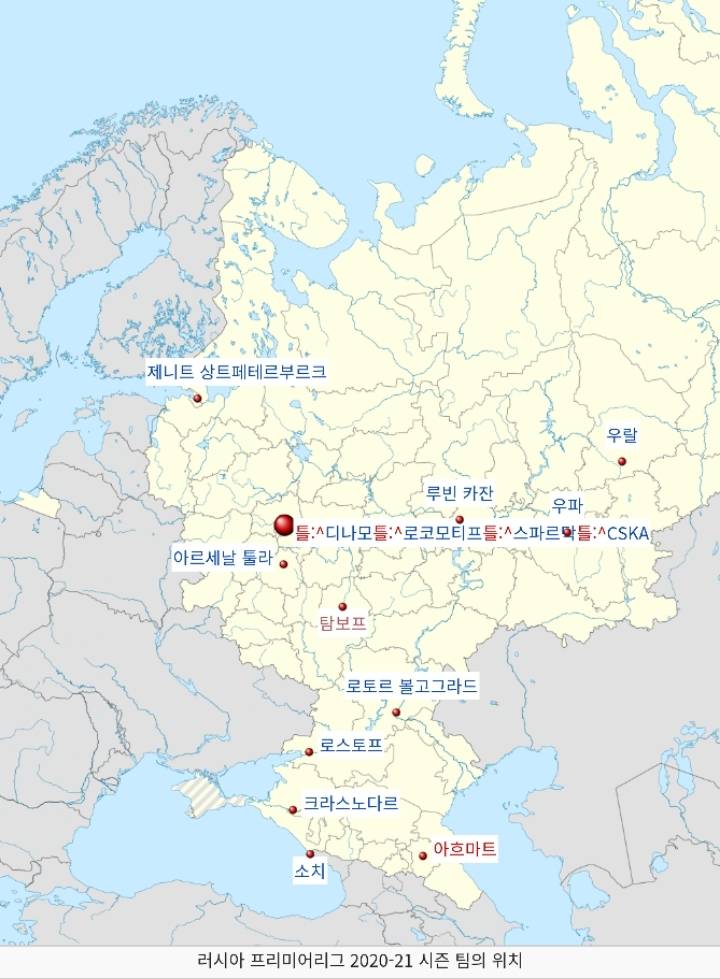 지도로 보는 2020-21시즌 주요 유럽 리그 | 인스티즈