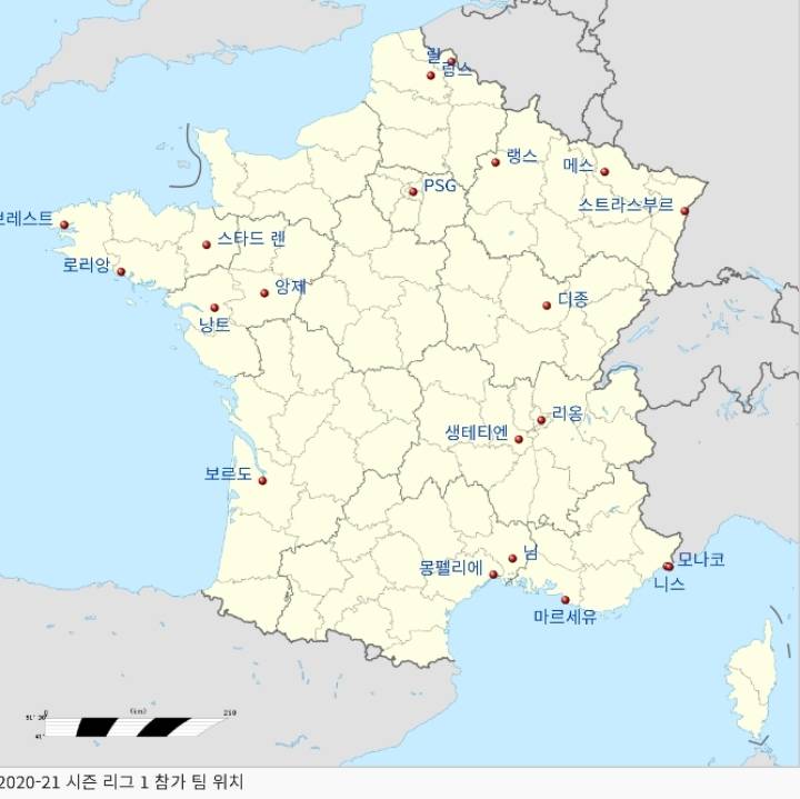지도로 보는 2020-21시즌 주요 유럽 리그 | 인스티즈