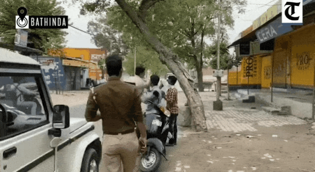 마스크 단속하는 인도 | 인스티즈