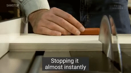 밑의 전기톱 절단 사고 방지 기술 | 인스티즈