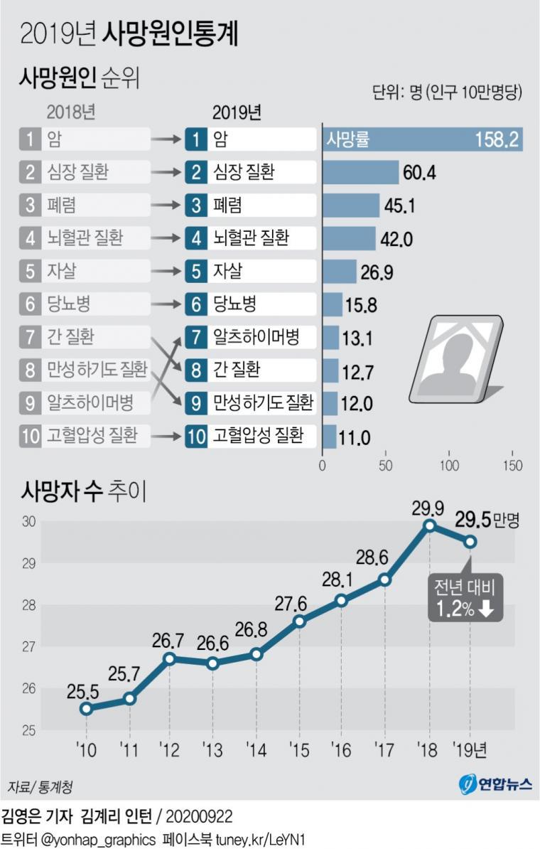 2019 사망원인 통계자료 | 인스티즈
