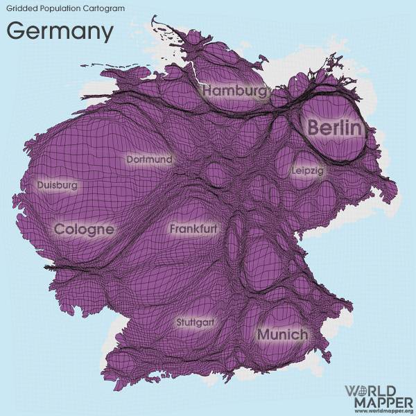 각 나라별 수도권 (혹은 대도시) 집중화를 보여주는 지도 | 인스티즈