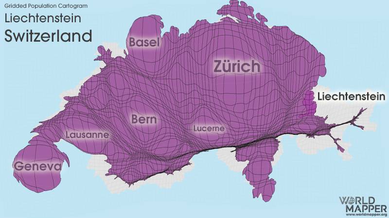 각 나라별 수도권 (혹은 대도시) 집중화를 보여주는 지도 | 인스티즈
