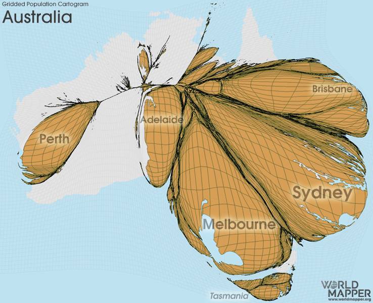 각 나라별 수도권 (혹은 대도시) 집중화를 보여주는 지도 | 인스티즈