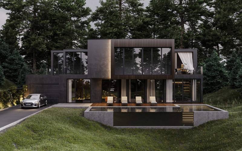 미국 숲 속의 검은 집 (건축수상작) | 인스티즈