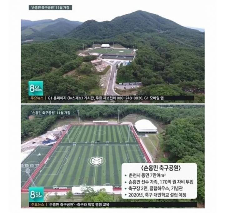 손흥민 170억 축구공원 | 인스티즈