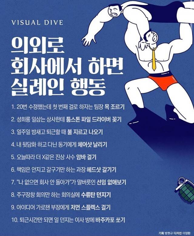 의외로 회사에서 하면 실례인 행동.jpg | 인스티즈