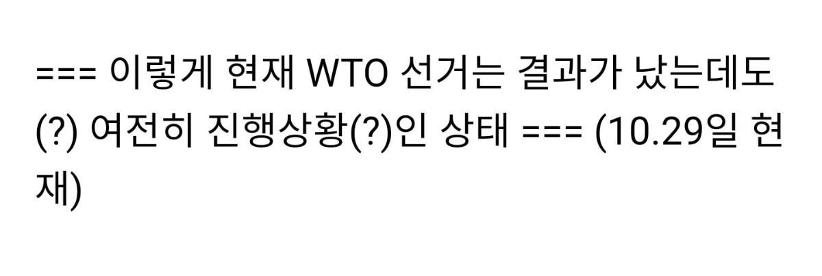 미국vs중국 싸움으로 번진 WTO 선거 | 인스티즈