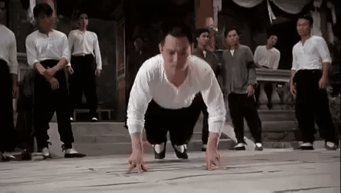 간단한 맨몸운동 점핑잭 동작 GIF