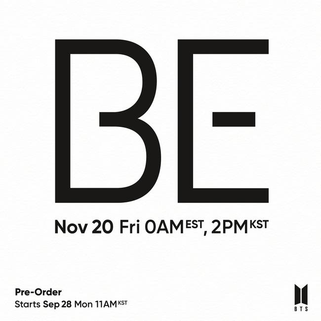 20일(금), 방탄소년단(BTS) 새 앨범 'BE (Deluxe Edition)' 발매 | 인스티즈