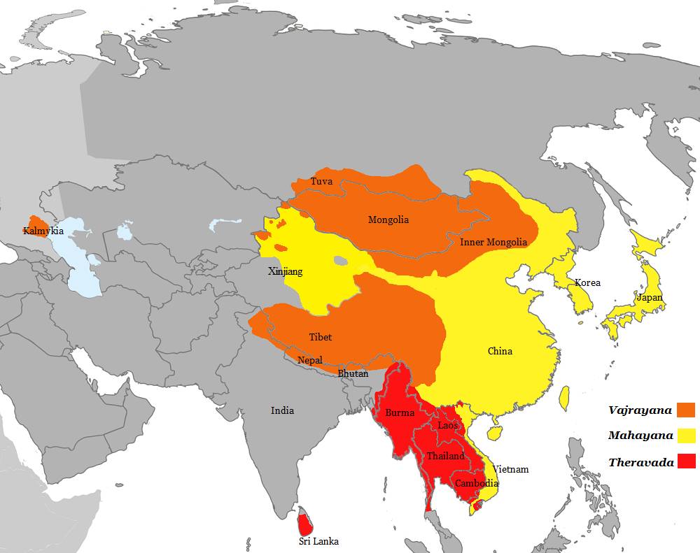 전세계 불교 종파별 분포 | 인스티즈