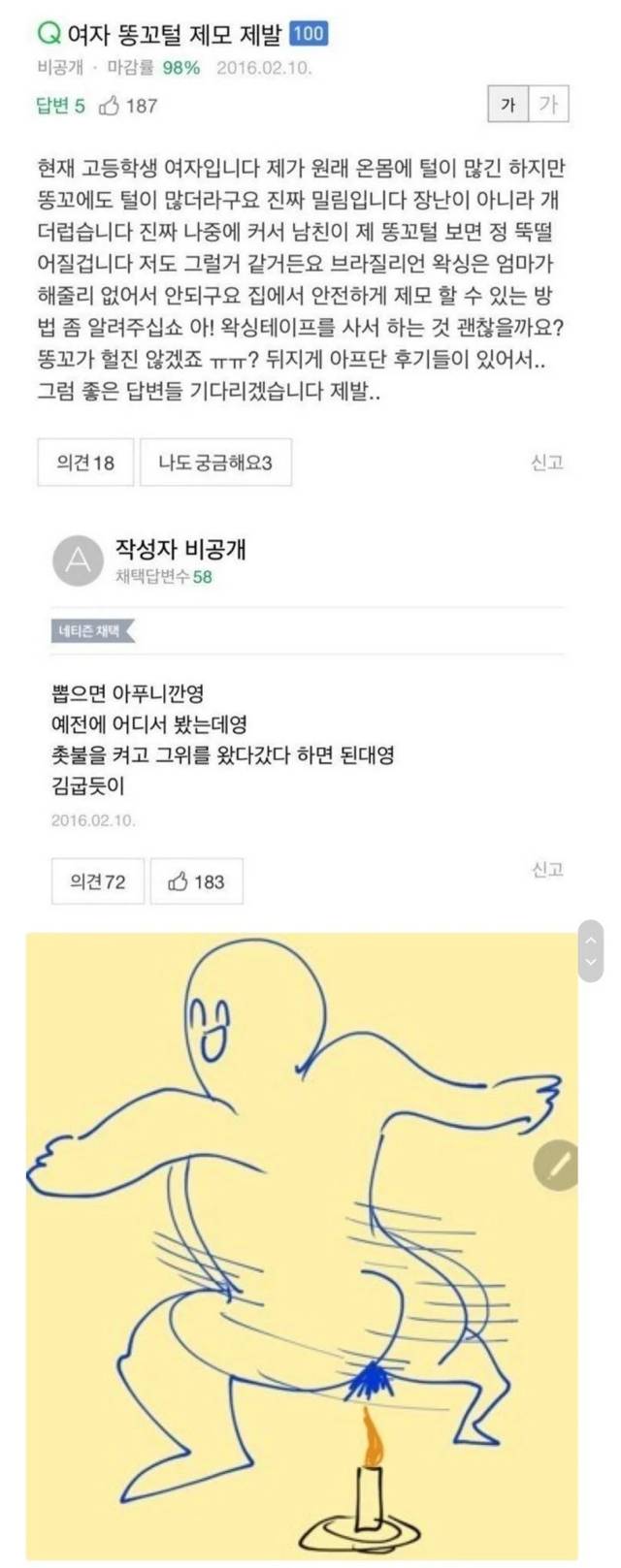 왜 남아 있는지 모른다는 인간 체모 부위 | 인스티즈