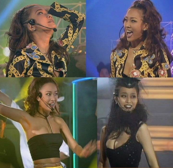 까무잡잡한 피부가 유행이였던 90년대초 여자연예인들 스타일..jpg | 인스티즈