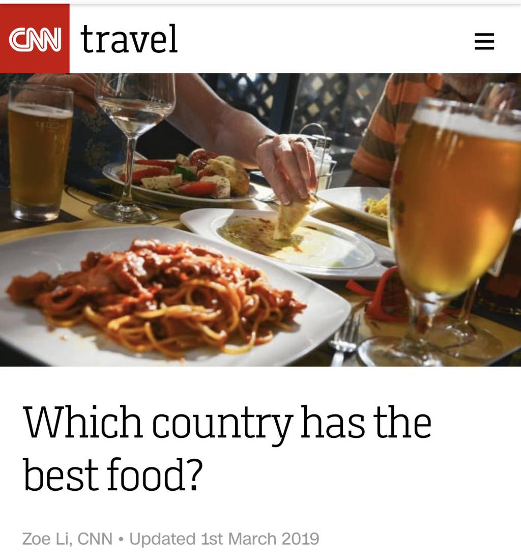 CNN에서 꼽은 10대 음식문화 강국 | 인스티즈