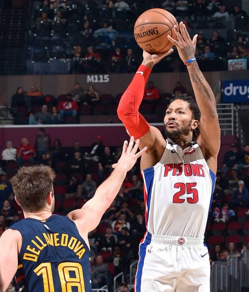 디트로이트 피스톤스 데릭 로즈 최근 5경기 기록 | 인스티즈