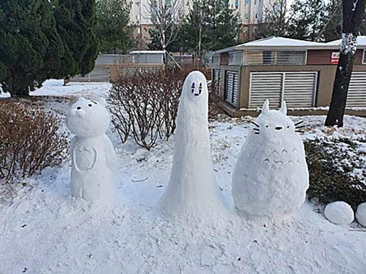 눈사람 파티 된 아파트.jpg | 인스티즈