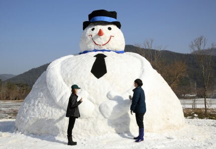 정읍 내장산에 있는 거대눈사람.JPG | 인스티즈