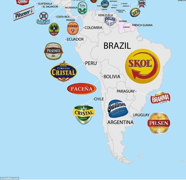 각나라에서 제일 인기있는 맥주 메이커 지도 | 인스티즈