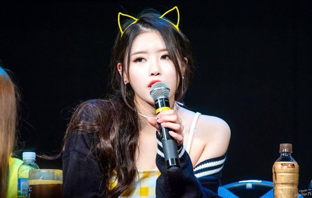 고양이 머리띠에 고양이 자세 러블리즈 미주.jpgif | 인스티즈