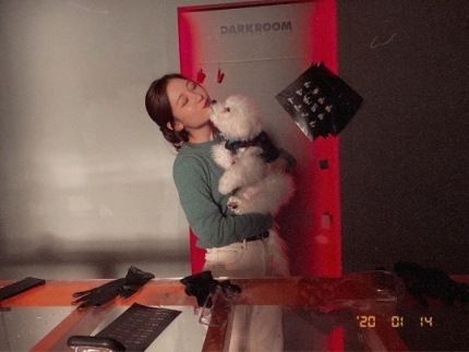 다이아 정채연 님과 귀여운 강아지 머루! | 인스티즈