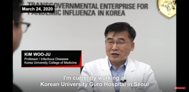 한국의 감염내과교수가 말하는 코로나바이러스, 그리고 마스크착용은 왜 중요한가?(현재 조회수 급속하게 올라가는 영상임) | 인스티즈