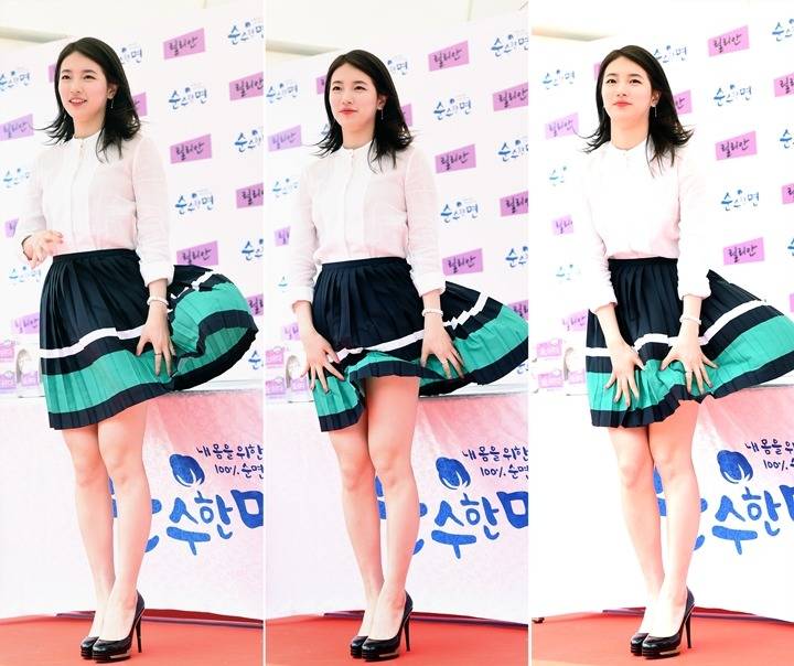 수지를 공격하는 바람 | 인스티즈