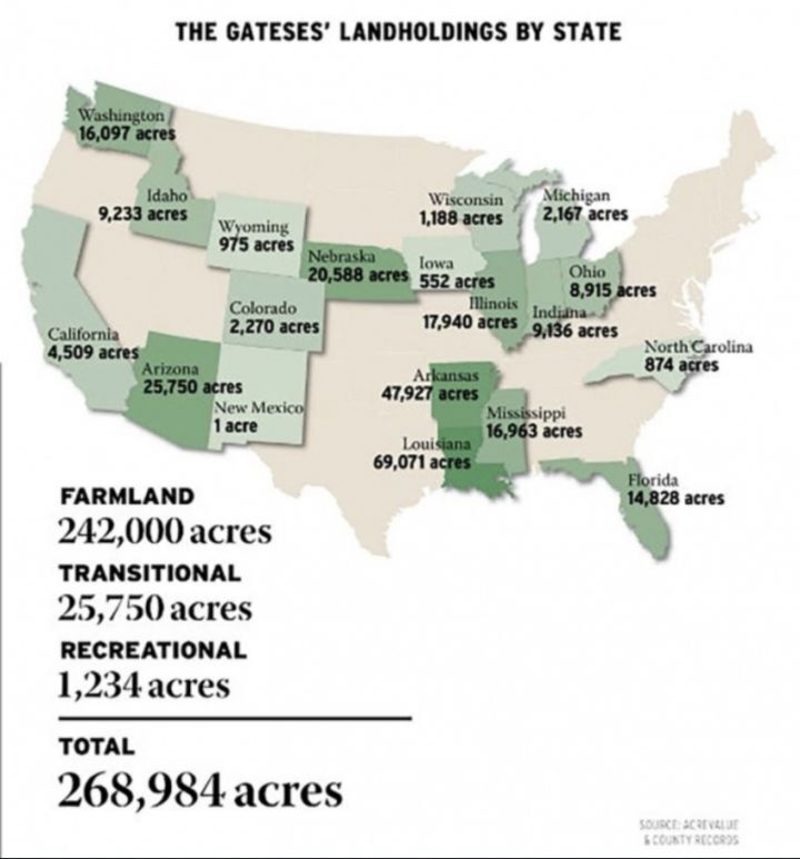 빌게이츠가 미국 내에 보유하고 있는 부동산 규모.jpg | 인스티즈