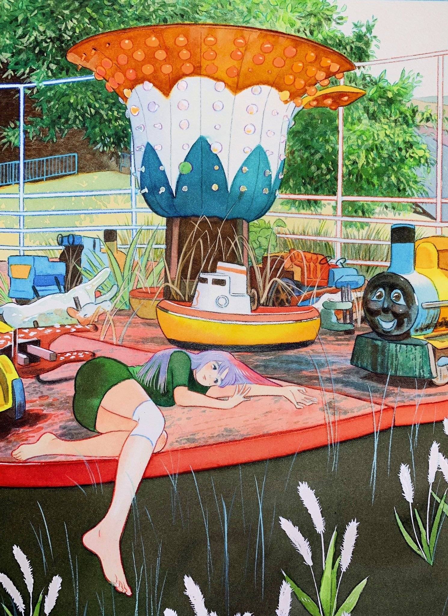 수작업+색감 개쩌는 걸로 유명한 홍콩 일러스트레이터.jpgif | 인스티즈