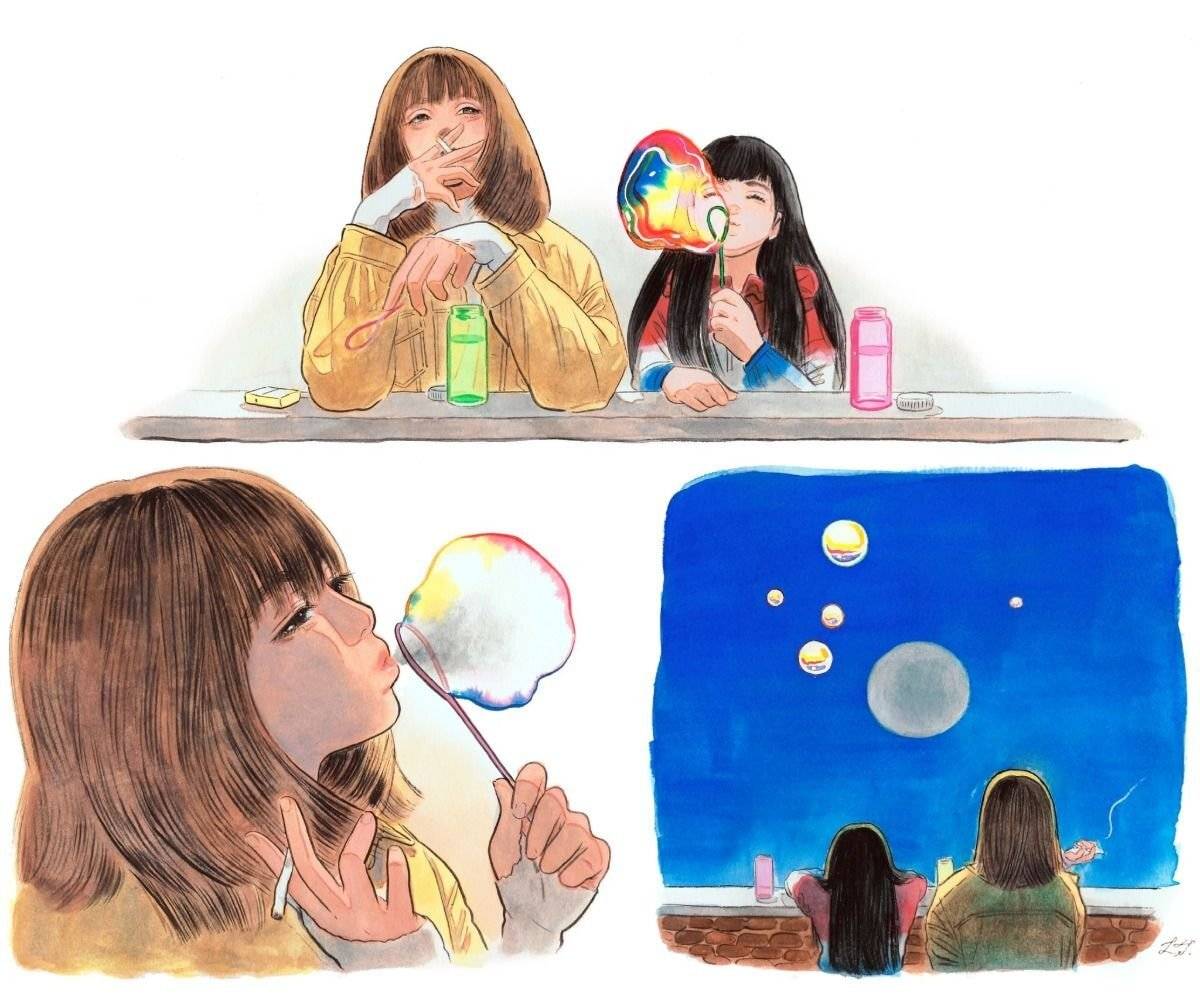 수작업+색감 개쩌는 걸로 유명한 홍콩 일러스트레이터.jpgif | 인스티즈