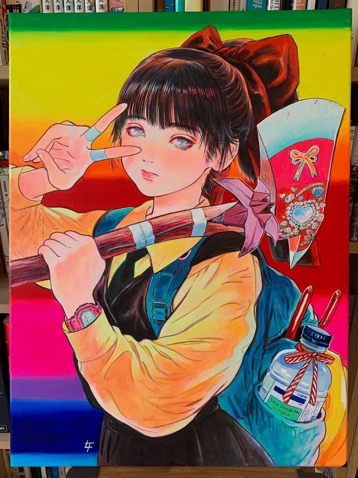 수작업+색감 개쩌는 걸로 유명한 홍콩 일러스트레이터.jpgif | 인스티즈