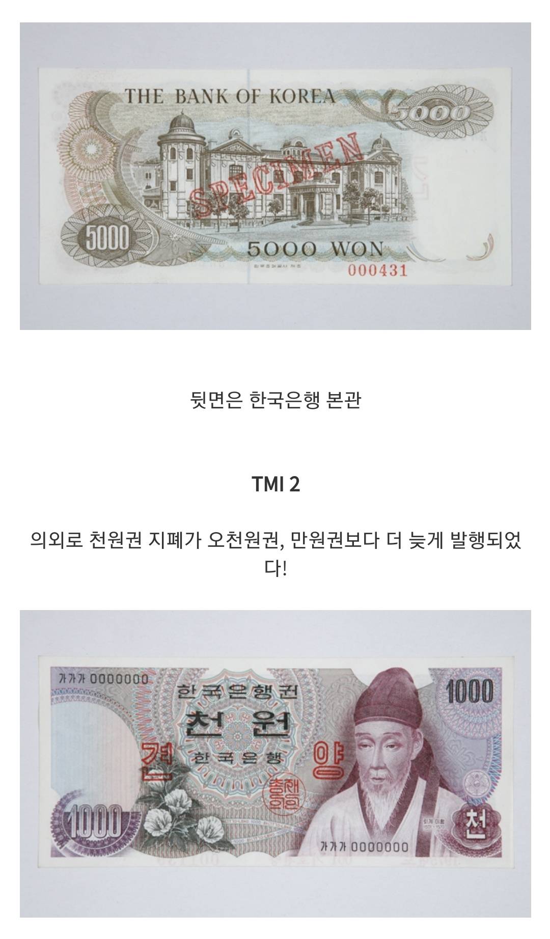 당초 만원권 지폐의 도안은 세종대왕이 아니었다? 지폐 tmi | 인스티즈