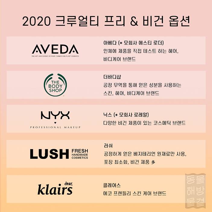 동물실험 안하는 브랜드 & 하는 브랜드 정리 | 인스티즈