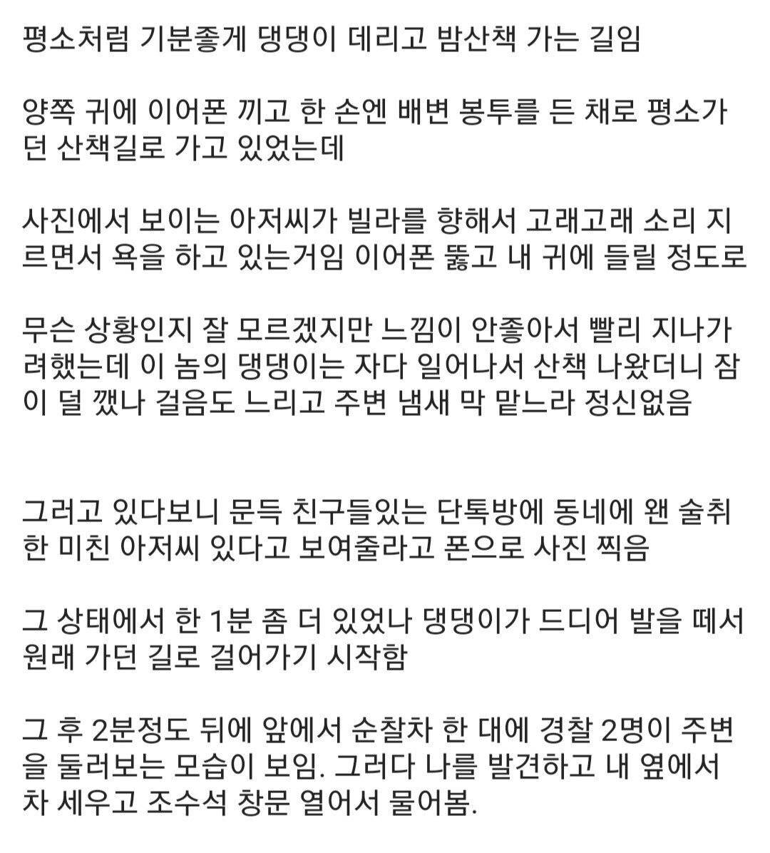 댕댕이 산책시키다 칼 맞을뻔한 디시인 | 인스티즈