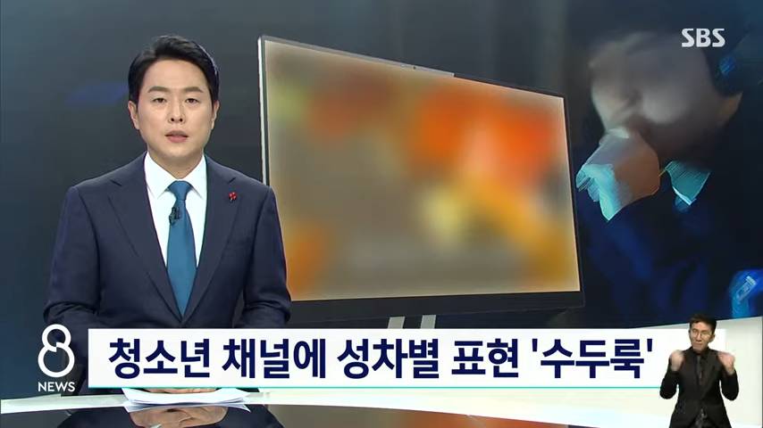 SBS 뉴스에서 단독 입수한 양띵 유튜브 성차별 표현.jpg | 인스티즈
