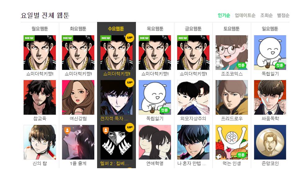 네이버 웹툰 근황.jpg | 인스티즈