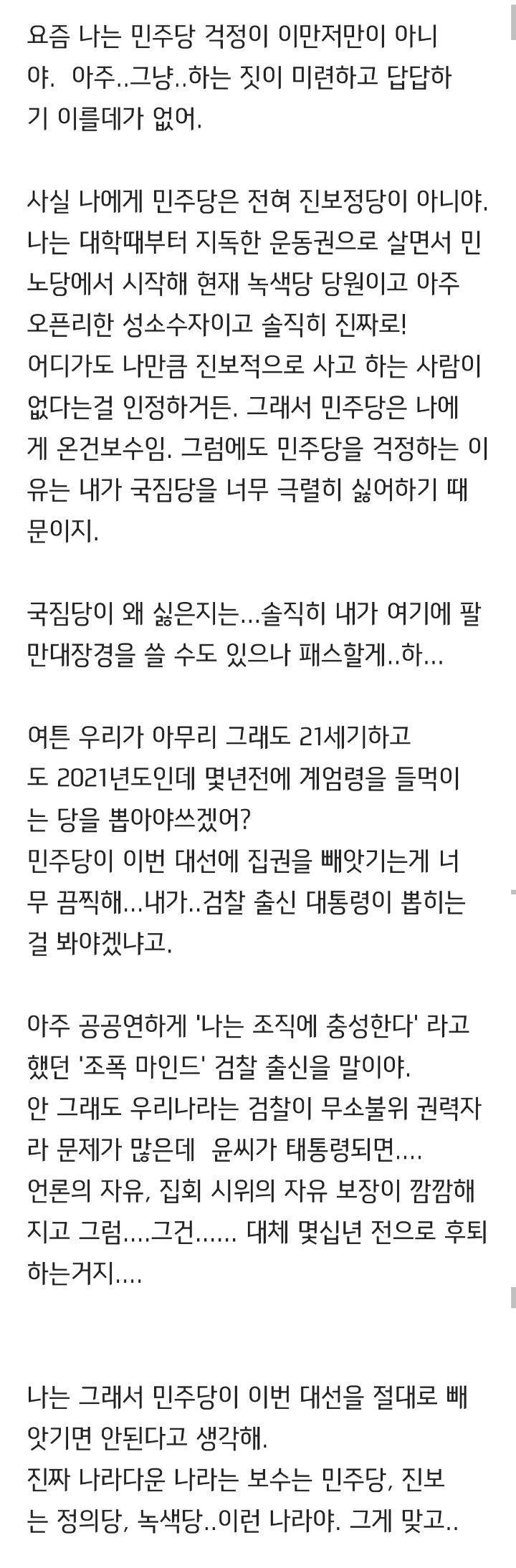 통찰력 오졌던 여시 정치덕후의 글 (완전 다 맞음) | 인스티즈